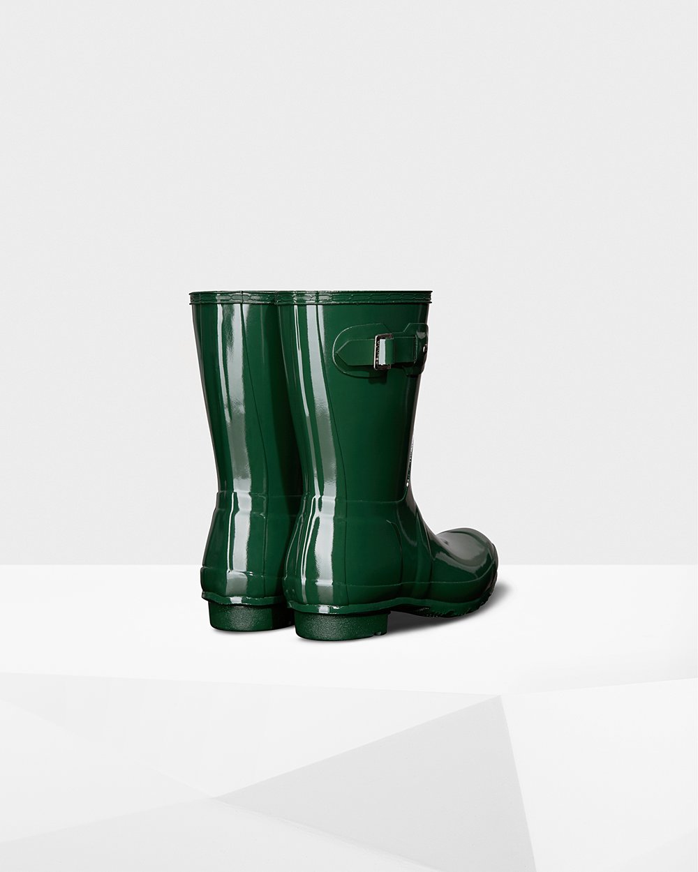 Botas De Cortas Hunter Mujer Original Gloss - Verde - Argentina 2436KBLUG